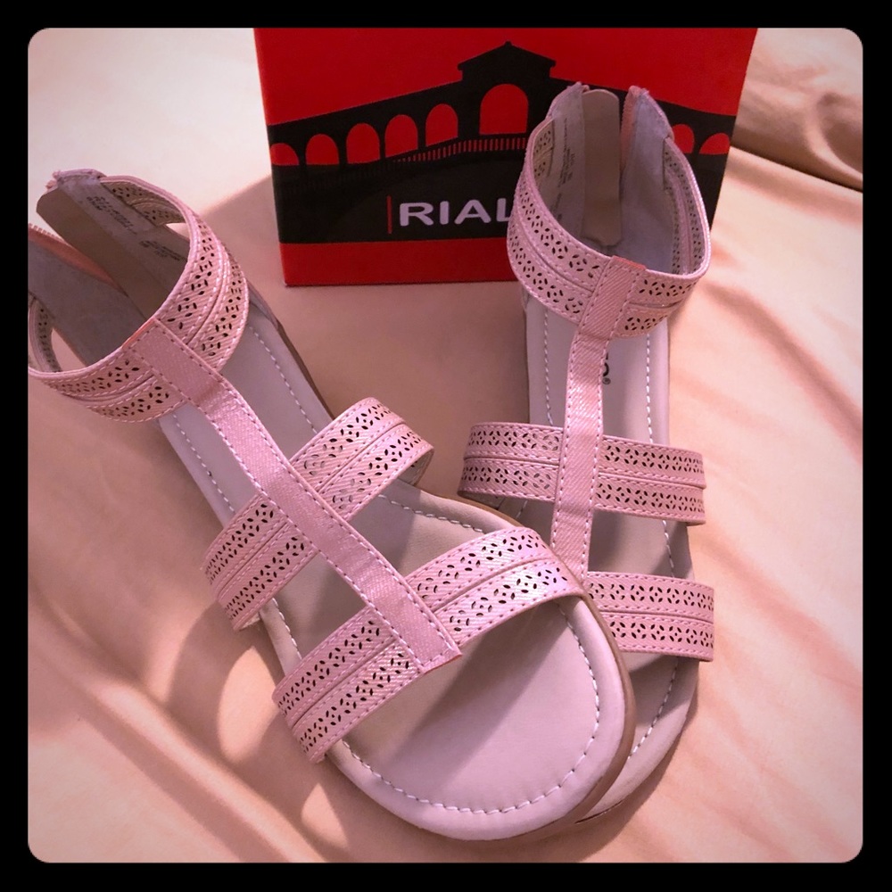 Blush Wedge Sandals